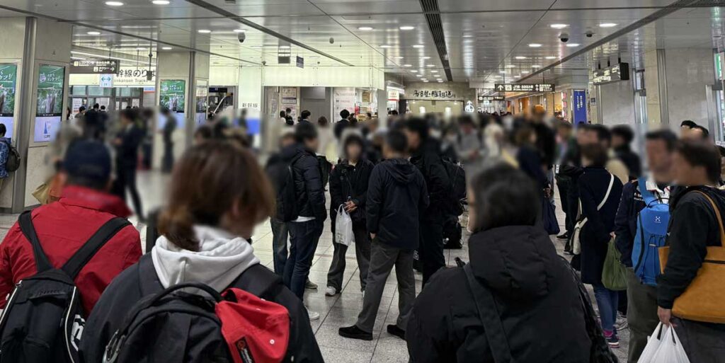 名古屋駅構内の様子