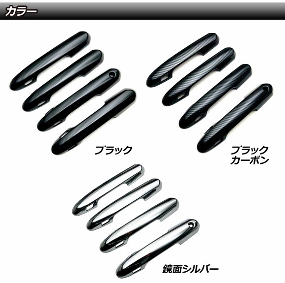 3種類のドアハンドルカバー